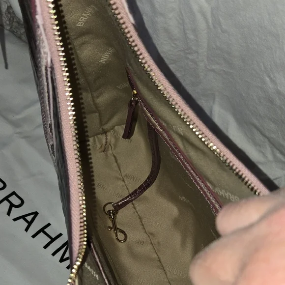 Brahmin Tabitha Shoulder Bag in Mellow Rose Jessamine. NWT RARE - Picture 11 of 16